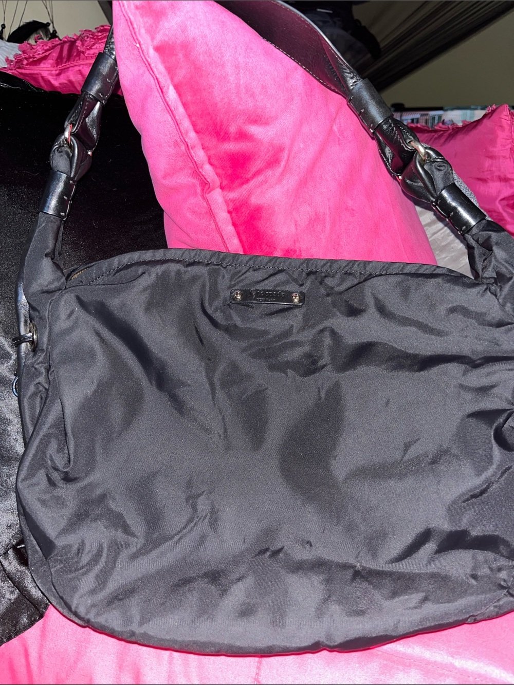 kate spade Black Nylon Shoulder Bag
